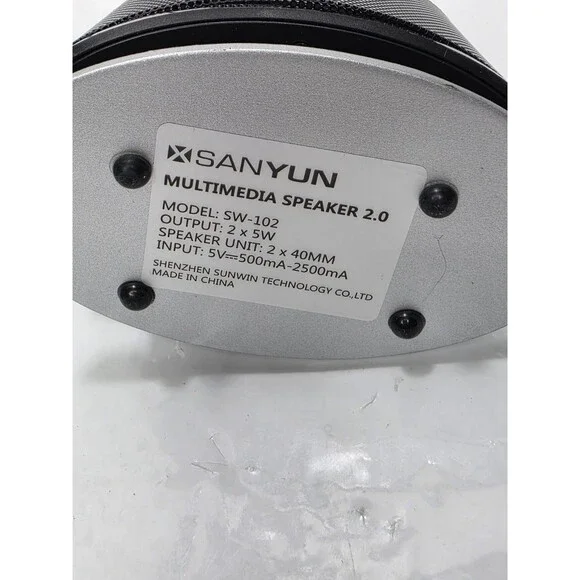 SW102 Computer Speakers, 5Wx2, Deep Bass in Small Body, Stereo 2.0 USB Powered 3 - Picture 8 of 11
